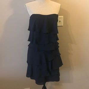 BCBG navy layered dress
